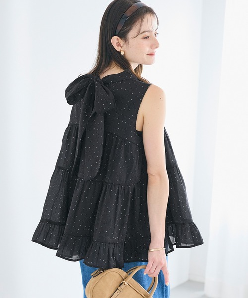 Dotty‑tier dバックリボンブラウス — топ с бантом на спине