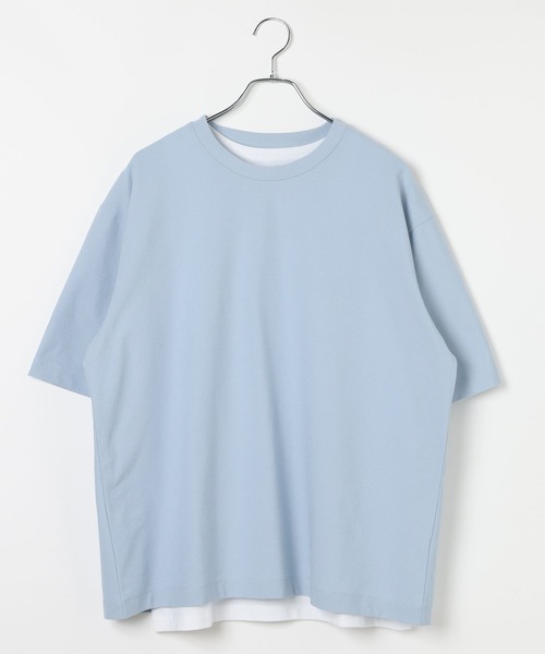 GLOBAL WORK(グローバルワーク)の「トクトク2SET Tシャツ×タンク/816451(Tシャツ/カットソー・メンズ・キャメル/チャコールグレー/スカイブルー・LARGE/SMALL/MEDIUM/X-LARGE)」の2枚目の写真