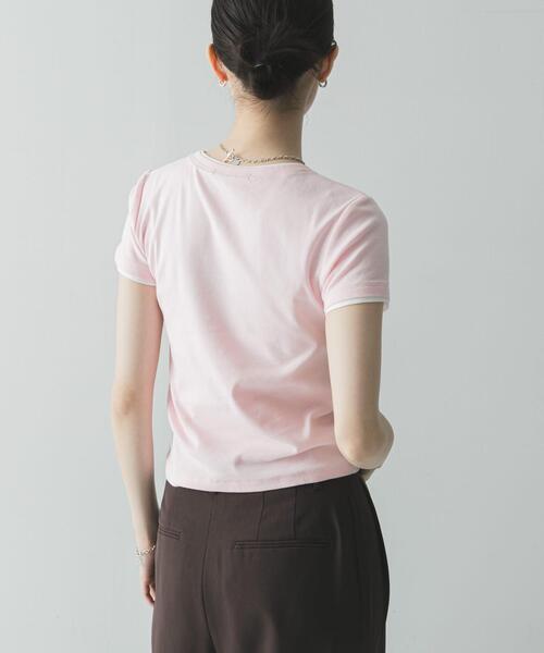 URBAN RESEARCH（アーバンリサーチ）の「レイヤードライクTシャツ（Tシャツ/カットソー・レディース・ピンク/レッド/ネイビー・FREE）」の6枚目の写真