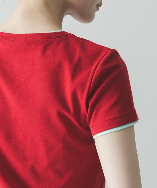 URBAN RESEARCH（アーバンリサーチ）の「レイヤードライクTシャツ（Tシャツ/カットソー・レディース・ピンク/レッド/ネイビー・FREE）」の20枚目の写真