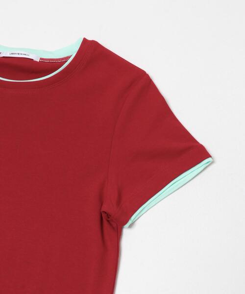 URBAN RESEARCH（アーバンリサーチ）の「レイヤードライクTシャツ（Tシャツ/カットソー・レディース・ピンク/レッド/ネイビー・FREE）」の10枚目の写真