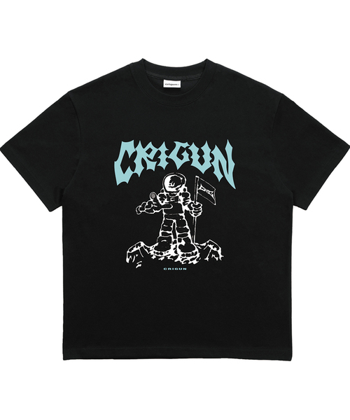 CRIGUN(クリガン)の「ASTRONAUT GRAPHIC TEE (3color)(Tシャツ/カットソー・レディース・ブラック/チャコール/ホワイト・X-LARGE/MEDIUM/LARGE)」の2枚目の写真