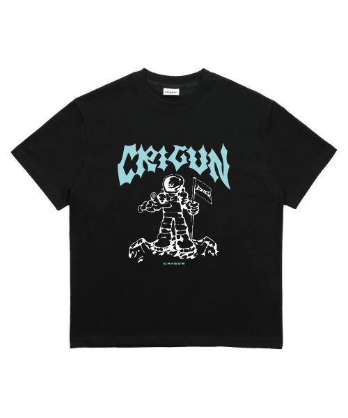 CRIGUN(クリガン)の「ASTRONAUT GRAPHIC TEE (3color)(Tシャツ/カットソー・レディース・ブラック/チャコール/ホワイト・X-LARGE/MEDIUM/LARGE)」の5枚目の写真