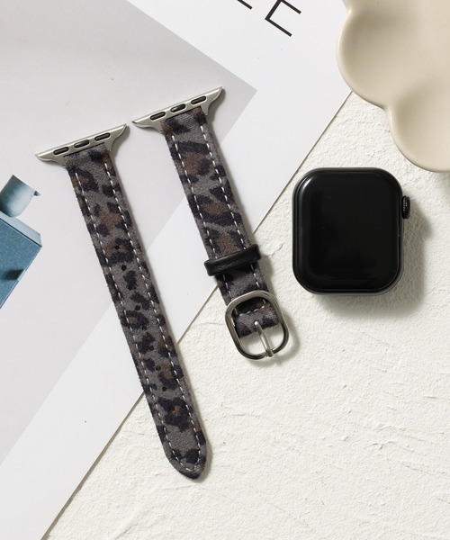 レオパード柄 アニマル柄 ヒョウ柄 アップルウォッチバンド Apple