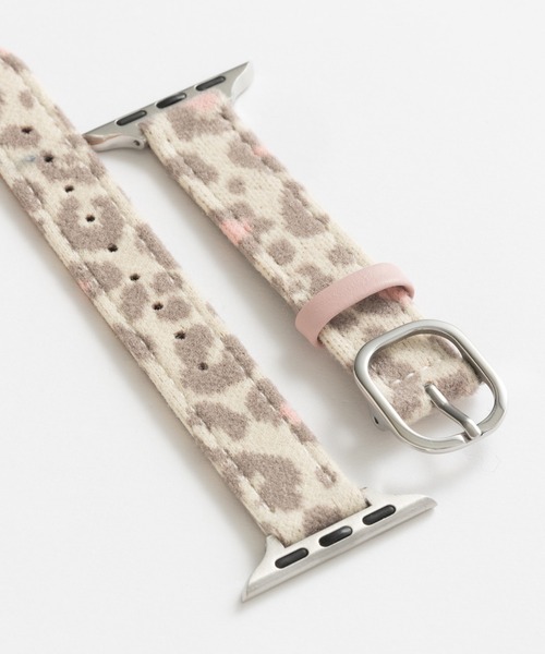 emonique(エモニーク)の「レオパード柄 アニマル柄 ヒョウ柄 アップルウォッチバンド Apple Watch バンド【38mm/40mm/41mm 対応】(デジタル腕時計・レディース・ライトブラウン/ブラック/ホワイト×ピンク/ブラウン/カーキ・38)」の8枚目の写真