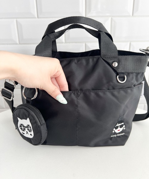 HAPPY FACE（ハッピーフェイス）の「EMMAポーチ付き２WAYショルダー　GY（ショルダーバッグ・レディース・グレー・ONE SIZE）」の18枚目の写真