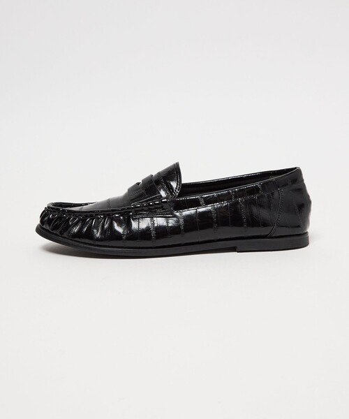 BEAUTY&YOUTH UNITED ARROWS(ビューティーアンドユースユナイテッドアローズ)の「レザーライク エンボス ギャザー ローファー(ローファー・レディース・ダークブラウン/ブラック・36/36h/37/37h/38)」の13枚目の写真