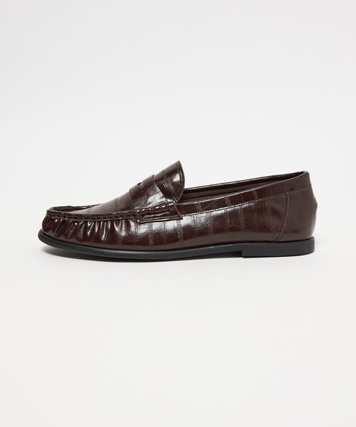 BEAUTY&YOUTH UNITED ARROWS（ビューティーアンドユースユナイテッドアローズ）の「レザーライク エンボス ギャザー ローファー（ローファー・レディース・ダークブラウン/ブラック・36/36h/37/37h/38）」の21枚目の写真