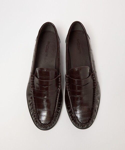 BEAUTY&YOUTH UNITED ARROWS（ビューティーアンドユースユナイテッドアローズ）の「レザーライク エンボス ギャザー ローファー（ローファー・レディース・ダークブラウン/ブラック・36/36h/37/37h/38）」の22枚目の写真