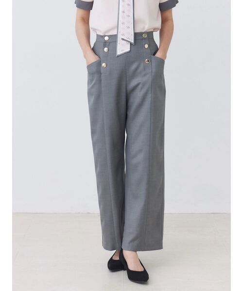 TONAL（トーナル）の「マルチセットマリンストレートパンツ（スラックス・レディース・ブラウン/グレー/ピンク/ネイビー・SMALL/MEDIUM）」の2枚目の写真