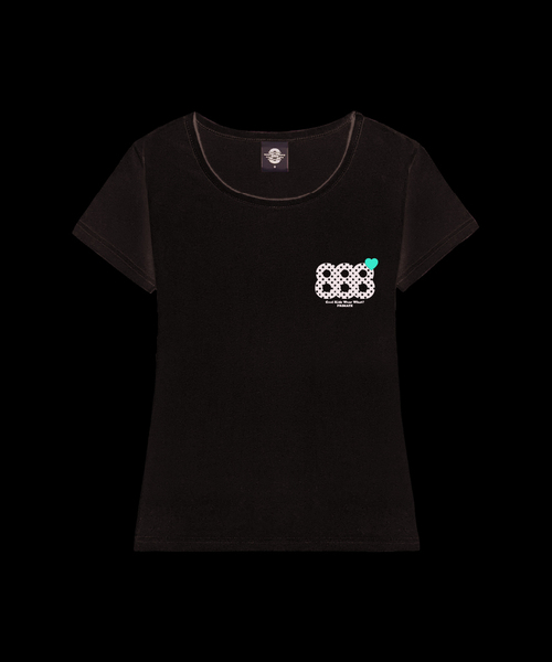PRIMATE(プライメイト)の「REBORN レディース Uネック スリムフィット 半袖Tシャツ 6 COLORS(Tシャツ/カットソー・レディース・ピンク/ネイビー/ホワイト/ミント/ブラック/ミックスグレー・SMALL/MEDIUM)」の1枚目の写真