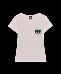 REBORN レディース Uネック スリムフィット 半袖Tシャツ 6 COLORS