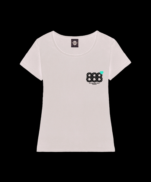 PRIMATE(プライメイト)の「REBORN レディース Uネック スリムフィット 半袖Tシャツ 6 COLORS(Tシャツ/カットソー・レディース・ピンク/ネイビー/ホワイト/ミント/ブラック/ミックスグレー・SMALL/MEDIUM)」の2枚目の写真