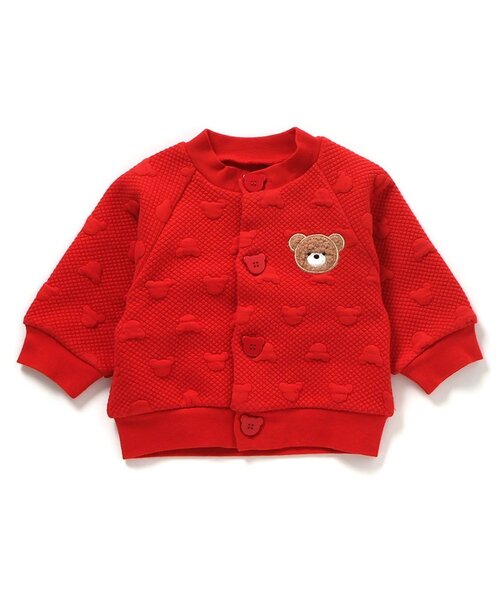 apres les cours(アプレレクール)の「tiny bear Palette ジャガードカーディガン(その他ベビーウェア・キッズ・イエロー/レッド/アイボリー・80/70/90)」の8枚目の写真