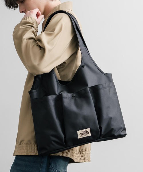 THE NORTH FACE(ザノースフェイス)の「THE NORTH FACE WHITE LABEL WL TRIG BAG ナイロンデニムワンポイントロゴショルダートートバッグ(トートバッグ・メンズ・ブラック/ブルー/クリーム・FREE)」の1枚目の写真