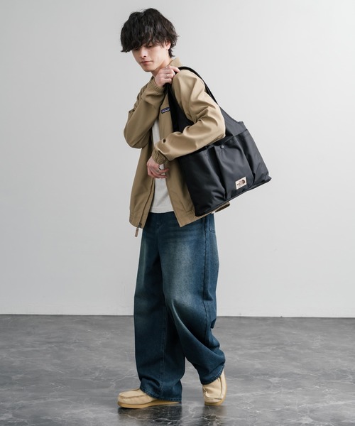 THE NORTH FACE(ザノースフェイス)の「THE NORTH FACE WHITE LABEL WL TRIG BAG ナイロンデニムワンポイントロゴショルダートートバッグ(トートバッグ・メンズ・ブラック/ブルー/クリーム・FREE)」の8枚目の写真