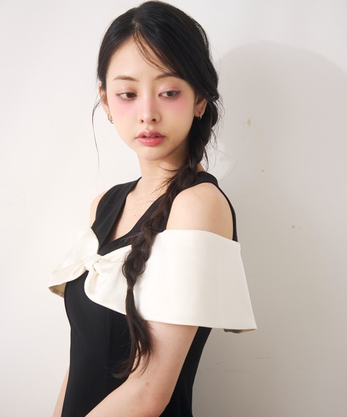 Noelie(ノエリー)の「ビックリボンワンピース(ワンピース・レディース・ブラック・FREE)」の4枚目の写真
