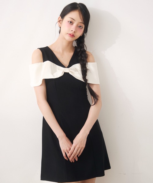 Noelie(ノエリー)の「ビックリボンワンピース(ワンピース・レディース・ブラック・FREE)」の3枚目の写真