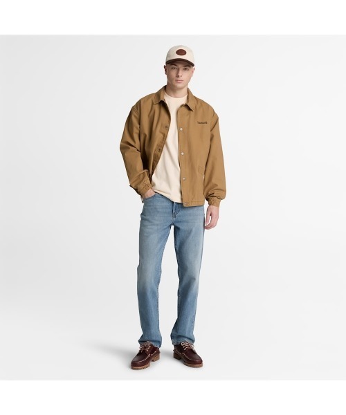 Timberland(ティンバーランド)の「半袖レザー バッジ ヘビーウェイト Tシャツ メンズ(Tシャツ/カットソー・メンズ・ホワイト・XX-LARGE/X-LARGE/LARGE)」の2枚目の写真