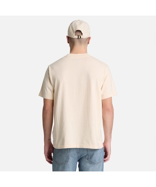 Timberland(ティンバーランド)の「半袖レザー バッジ ヘビーウェイト Tシャツ メンズ(Tシャツ/カットソー・メンズ・ホワイト・XX-LARGE/X-LARGE/LARGE)」の4枚目の写真