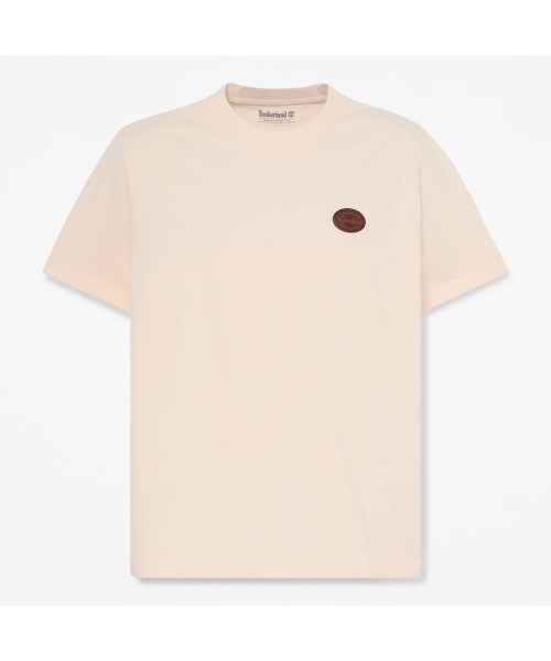Timberland(ティンバーランド)の「半袖レザー バッジ ヘビーウェイト Tシャツ メンズ(Tシャツ/カットソー・メンズ・ホワイト・XX-LARGE/X-LARGE/LARGE)」の5枚目の写真