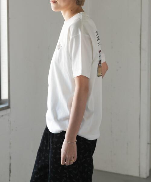 FORK&SPOON(フォークアンドスプーン)の「FORK&SPOON バックプリントTシャツ(Tシャツ/カットソー・レディース・ネイビー/オフホワイト・1)」の3枚目の写真