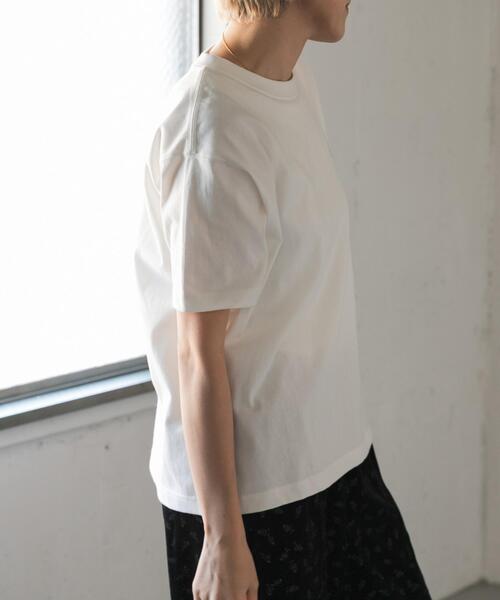 FORK&SPOON(フォークアンドスプーン)の「FORK&SPOON バックプリントTシャツ(Tシャツ/カットソー・レディース・ネイビー/オフホワイト・1)」の4枚目の写真
