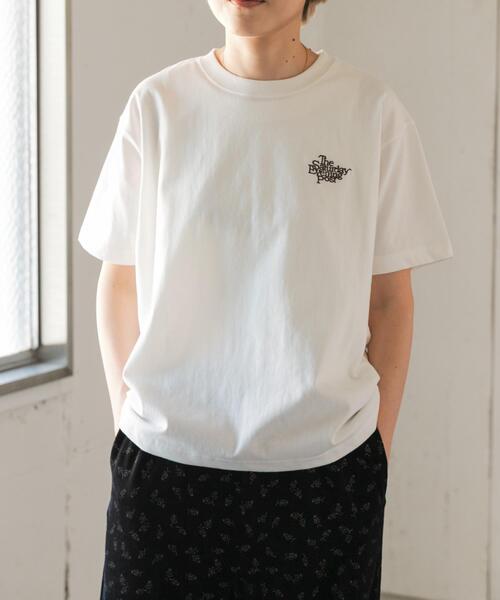 FORK&SPOON(フォークアンドスプーン)の「FORK&SPOON バックプリントTシャツ(Tシャツ/カットソー・レディース・ネイビー/オフホワイト・1)」の5枚目の写真