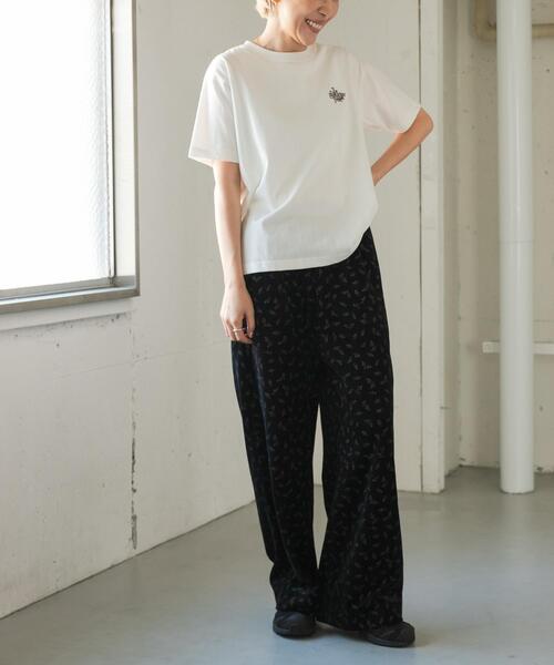 FORK&SPOON(フォークアンドスプーン)の「FORK&SPOON バックプリントTシャツ(Tシャツ/カットソー・レディース・ネイビー/オフホワイト・1)」の7枚目の写真
