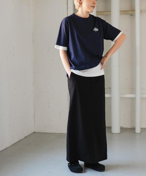 FORK&SPOON(フォークアンドスプーン)の「FORK&SPOON バックプリントTシャツ(Tシャツ/カットソー・レディース・ネイビー/オフホワイト・1)」の18枚目の写真