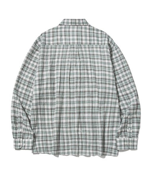 F.ILLUMINATE(フィルミネイト)の「リンクルタータンチェックシャツ-グリーン(シャツ/ブラウス・レディース・その他・SMALL/MEDIUM/LARGE)」の2枚目の写真