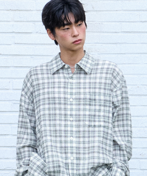 F.ILLUMINATE(フィルミネイト)の「リンクルタータンチェックシャツ-グリーン(シャツ/ブラウス・レディース・その他・SMALL/MEDIUM/LARGE)」の3枚目の写真