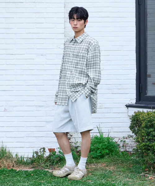 F.ILLUMINATE(フィルミネイト)の「リンクルタータンチェックシャツ-グリーン(シャツ/ブラウス・レディース・その他・SMALL/MEDIUM/LARGE)」の4枚目の写真