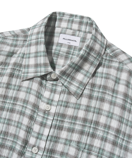 F.ILLUMINATE(フィルミネイト)の「リンクルタータンチェックシャツ-グリーン(シャツ/ブラウス・レディース・その他・SMALL/MEDIUM/LARGE)」の6枚目の写真