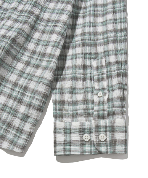 F.ILLUMINATE(フィルミネイト)の「リンクルタータンチェックシャツ-グリーン(シャツ/ブラウス・レディース・その他・SMALL/MEDIUM/LARGE)」の8枚目の写真