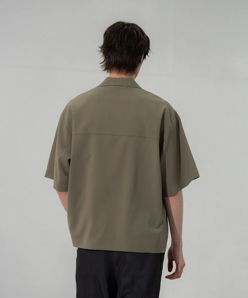 KEY TIMEZ（キータイムズ）の「【CITY TOKYO/シティートーキョー】オープンカラーシャツ（シャツ/ブラウス・メンズ・ベージュ/ブラック・1/2）」の14枚目の写真