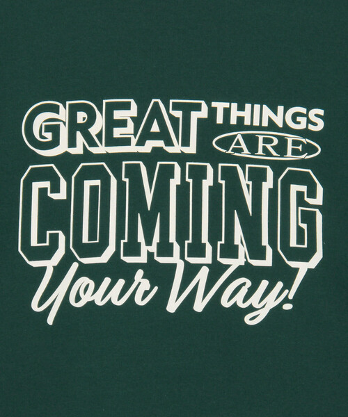 FREAK'S STORE(フリークスストア)の「メッセージ ロゴTシャツ(Great Things)/グレイトティングス Tシャツ(Tシャツ/カットソー・レディース・ワインレッド/グリーン/ネイビー・フリ-)」の16枚目の写真