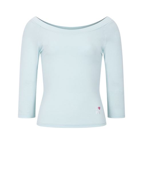 PLEASENOFOLLOW(プリーズノーフォロー)の「Zed Off-Shoulder Long Sleeve Top (Mint)(Tシャツ/カットソー・レディース・その他・FREE)」の2枚目の写真