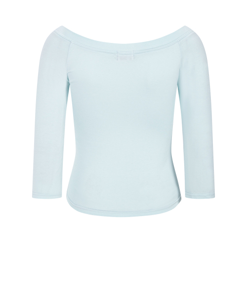 PLEASENOFOLLOW(プリーズノーフォロー)の「Zed Off-Shoulder Long Sleeve Top (Mint)(Tシャツ/カットソー・レディース・その他・FREE)」の3枚目の写真