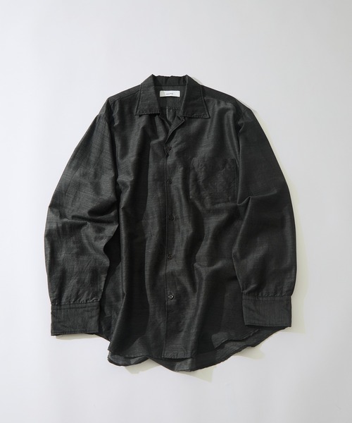 marka(マーカ)の「【marka/マーカ】OPEN COLLAR L/S SHIRT(シャツ/ブラウス・メンズ・グレー・2/1)」の1枚目の写真