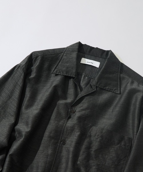 marka(マーカ)の「【marka/マーカ】OPEN COLLAR L/S SHIRT(シャツ/ブラウス・メンズ・グレー・2/1)」の2枚目の写真