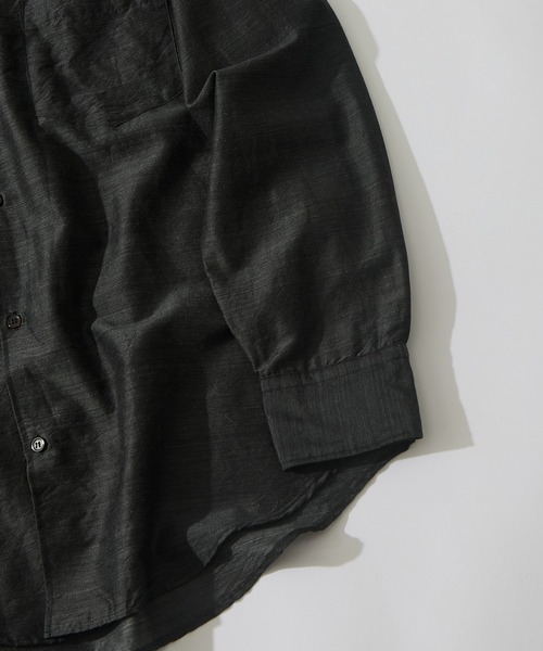 marka(マーカ)の「【marka/マーカ】OPEN COLLAR L/S SHIRT(シャツ/ブラウス・メンズ・グレー・2/1)」の3枚目の写真