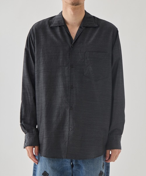 marka(マーカ)の「【marka/マーカ】OPEN COLLAR L/S SHIRT(シャツ/ブラウス・メンズ・グレー・2/1)」の6枚目の写真