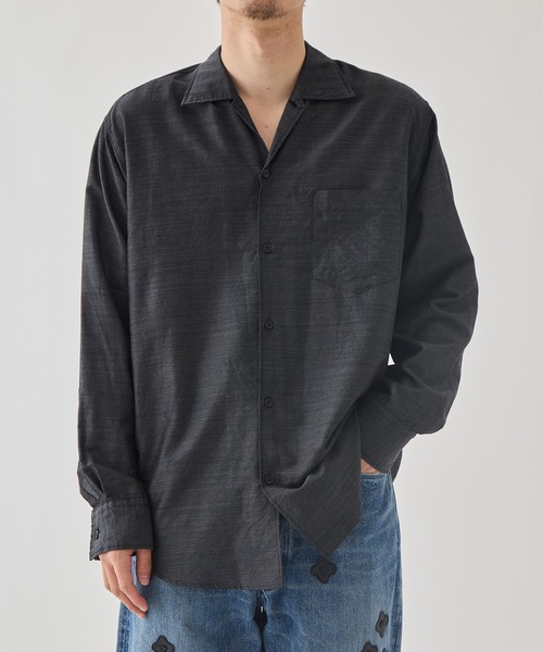marka(マーカ)の「【marka/マーカ】OPEN COLLAR L/S SHIRT(シャツ/ブラウス・メンズ・グレー・2/1)」の7枚目の写真