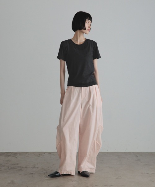 LOWRYS FARM(ローリーズファーム)の「タックボリュームパンツ 1051987(その他パンツ・レディース・ピンク/ベージュ/ブラック・MEDIUM/LARGE)」の8枚目の写真