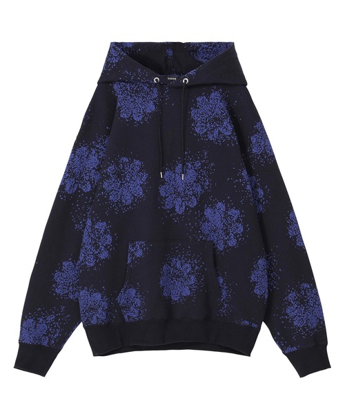 ZUCCa(ズッカ)の「FLOWER JACQUARD SWEATSHIRT / スウェット(スウェット・レディース・グレー/ネイビー・XL/M size)」の1枚目の写真