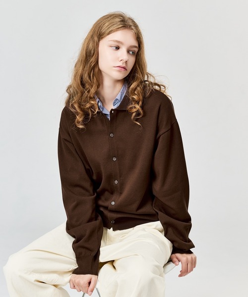 WETTEMPT(ウィテンプト)の「HIGH GAUGE L/S KNIT SHIRT / ハイゲージL/Sニットシャツ(ニット/セーター・メンズ・ブラウン/グレー/レッド/ブラック・SMALL/MEDIUM/LARGE)」の3枚目の写真