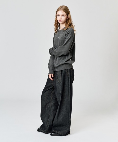 WETTEMPT(ウィテンプト)の「HIGH GAUGE L/S KNIT SHIRT / ハイゲージL/Sニットシャツ(ニット/セーター・メンズ・ブラウン/グレー/レッド/ブラック・SMALL/MEDIUM/LARGE)」の22枚目の写真