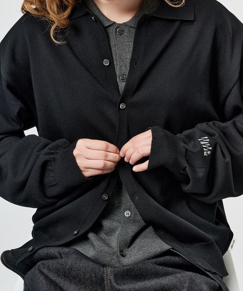 WETTEMPT(ウィテンプト)の「HIGH GAUGE L/S KNIT SHIRT / ハイゲージL/Sニットシャツ(ニット/セーター・メンズ・ブラウン/グレー/レッド/ブラック・SMALL/MEDIUM/LARGE)」の14枚目の写真