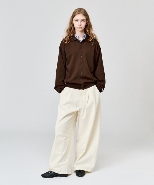 WETTEMPT(ウィテンプト)の「HIGH GAUGE L/S KNIT SHIRT / ハイゲージL/Sニットシャツ(ニット/セーター・メンズ・ブラウン/グレー/レッド/ブラック・SMALL/MEDIUM/LARGE)」の11枚目の写真